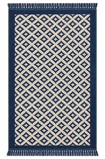 Bigghome Çift Taraflı Kilim 120*180 cm SA26ZE Makinede Yıkanabilir Modern Desenli. ürün görseli